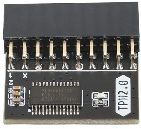 Yosoo Health Gear TPM 2.0-Verschlüsselungssicherheitsmodul, 20Pin 2 10P Standalone-Kryptoprozessor für Win11 ASUS Pin-Remote-Karte Kompatibel mit WIN11-Systemplattformschutz