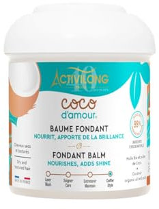 ACTIVILONG - Fondant Coco D'Amour Balsam – ohne Ausspülen – strukturiertes Haar – spendet Feuchtigkeit, erleichtert das Styling – entfernt Frizz – 99% natürliche Inhaltsstoffe – Kokosduft –