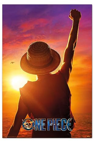 Grupo Erik Póster One Piece Netflix, Monkey D. Luffy - Lamina decorativa One Piece/Póster One Piece - One Piece merchandising, licencia oficial