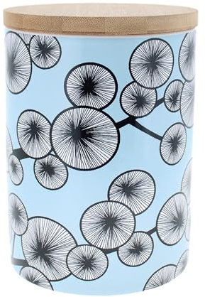 Blueprint Collections Rustic/Vintage Ceramic Large Caddy | Storage Canister | Kitchen Storage | Tea Coffee Sugar Canisters