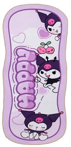 Roffatide Anime Kuromi Cartoon niedlich Bereich Teppich unregelmäßig flauschig Fuzzy Plüsch Matte Decke Teppich für Indoor Dining Room Home Decor 40x100cm