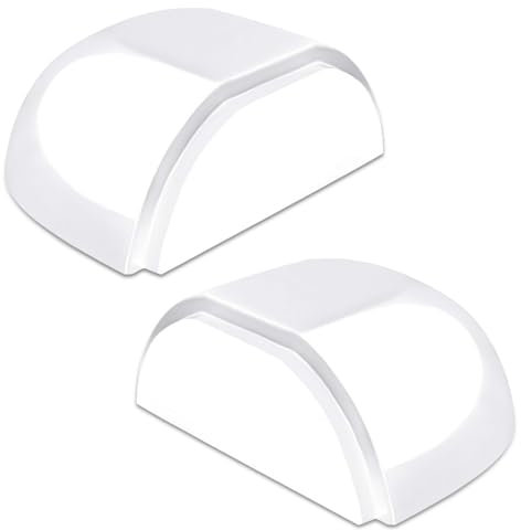KOLAKO Door Stoppers for Floor, 2 Pack Self Adhesive Door Stop Clear Rubber Door Stopper Bumpers Invisible Doorstops Wall Protector, No Drill Floor Mounted Door Stop, Transparent