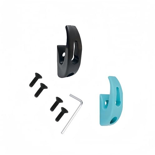 YQQXCY 2 ganci per scooter elettrico, ganci anteriori, ganci per Xiaomi e scooter, compatibili con Xiaomi 1S M365 Pro Pro2 Lite (nero e blu)