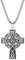 OIDEA Herren Wikinger Kreuz Halskette: Nordischer Odin Keltischer Irischer Knoten Kreuz Anhänger mit Kette aus Edelstahl Kreuzkette Viking Amulett Schmuck Geschenk für Männer Vater Freund