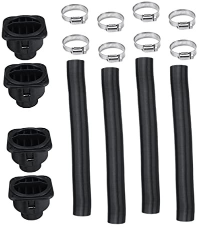 PLAFOPE Auto Heizungskanalschlauch Satz 42mm Mit Kunststoff Entlüftungsauslass Für Diesel Standheizung Flexibel Korrosionsbeständig Für Nutzfahrzeuge Und Maschinen