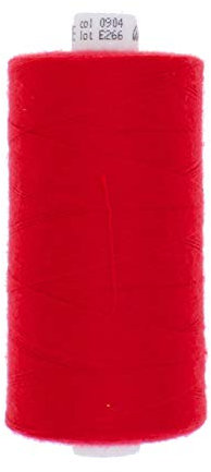 1000 Meter Nähgarn Stärke 30 50 80 120 (904 - rot, Stärke 50 - Jeans & Leder)