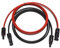 Solarkabel Verlängerungskabel Solarstecker schwarz rot 4-6mm² mit Solarstecker Solarmodule Solar Photovoltaik flexibel UV-beständig (2X 2m 6mm²)