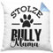 Trendation Hunde Kissen mit Füllung 40x40 Geschenk für stolze Bully-Mamas Bully Hunde Geschenkidee (Blau)