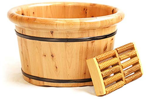 GSKDBCC Fußbad aus Holzfass, Fußbadeimer aus Holz, Fußbecken zum Einweichen der Füße, Fußwanne zum Einweichen der Füße, Fußbad für Kinder und Mädchen. (Größe: B) Geschenk (B) Chaser of Light