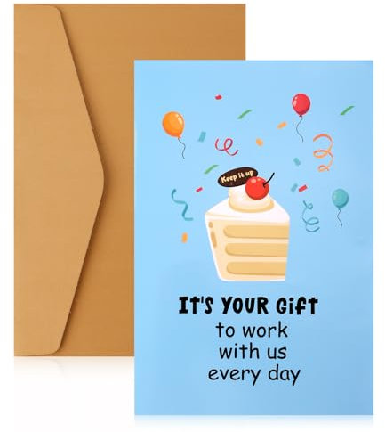 Lustige Geburtstagskarte für Kollegen, Happy Birthday Karte Humorvolle Grußkarte für Arbeitsfreunde Geburtstagsgeschenke fürs Büro für Chefs Manager Arbeitgeber Führungskräfte Kollegen