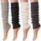 ViEinkaufen 4 Pairs Leg Warmers for Women Girls Winter Knitted Leg Warmers Ladies, Long Boot Cuff Knee Socks Fashion Warm Long Boot Socks for 80s Party Yoga Dance Skating