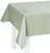 LILENO HOME Mantel lavable por metros, 100 x 140 cm (borde cortado) en lino verde, diseño de hule impermeable, ideal como mantel o camino de mesa para muebles de carpa de cerveza