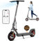 SISIGAD Electric Scooter for Adult,10 inches Tires,42KM 10.4Ah Long Range,500W Peak Motor 3 Speed, Portable and Foldable Scooter Electric with App Control, Smart LCD Display,Dual Shock Absorption