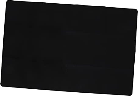 Schwarze Bürostuhlmatte aus Polyester für Hartböden