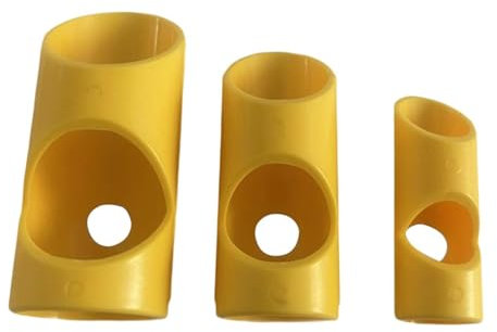 Fenteer 3-teiliges Rohrisolierungsschaum-Schneidewerkzeug, Rohrisolierungs-Gehrungswerkzeug für 45-Grad-Winkel, Gelb