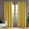 Deconovo Samt Vorhang Verdunkelungsvorhänge 100% Blickdicht Gardinen mit Ösen Samtvorhänge für Schlafzimmer Velvet Curtains Thermogardinen Kälteschutz, 280x140cm(HöhexBreite), Gelb, 2er Set