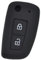 MUEOSI 2 Button Car Key Fob, for NISSAN, for X-TRAIL, Juke, for Qashqai, for Micra, Pulsar 2014-2018 Silicone Car Remote Key Fob car key shell