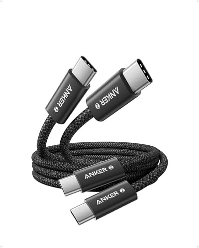 Anker USB C auf USB C Kabel, [2 Stück 1m] 240W USB C Kabel, geflochtenes und schmutzabweisendes USB C Ladekabel für iPhone 17 16 15 Serie Galaxy S24 S23 MacBook Pro Air iPad Pro Air