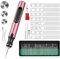 Qivine Holz Gravur Gerät, Wiederaufladbarer Elektrischer Gravierstift Glas mit 54 Gravurzubehör, 4,2V 10W Multifunktionaler Gaviergerät Holzgravurgerät für DIY Metall, Keramik, Schmuck (Roségold)