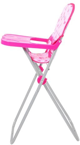 FRCOLOR Puppenhochstuhl Spielzeug für Mädchen Leichter und Tragbarer Puppenstuhl für Rollenspiele Geeignet für Puppenmöbel Fördert Fantasievolles Spielen und Elternrolle