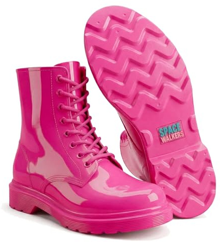 BoRo Miami Damen Stiefel wasserdicht & rutschfest – Modische Chunky Combat Boots – Für jedes Wetter, Alltag, Regen & Festival