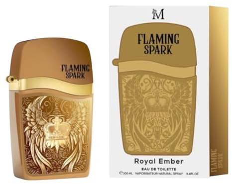 Everlyx - Flaming Spark Royal Ember Eau de Toilette, 100 ml, elegantes und kraftvolles Herrenparfüm mit holzigen und warmen Noten, intensiver, langanhaltender Duft für Männer mit Stil und Charakter