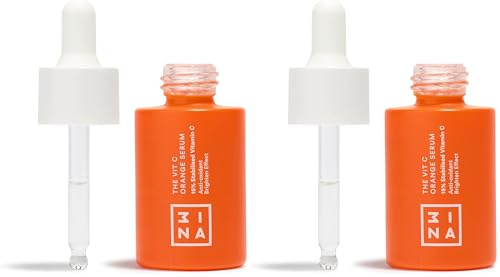 3INA MAKEUP - The Vit C Orange Serum - Transparent - 15% stabilisiertes Vitamin C serum gesicht - Antioxidative Wirkung - Hellt auf & reduziert Hyperpigmentierung - Vegan - Cruelty Free