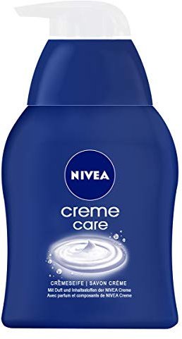 NIVEA Creme Care Cremeseife im 3er Pack (3 x 250 ml), Handseife mit Duft und Inhaltsstoffen der NIVEA CREME, milde Seife mit sanftem Schaum
