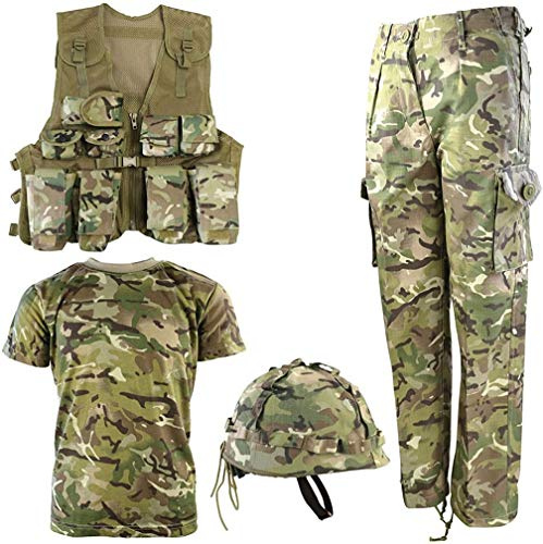 Kombat Uk ensemble Btp ArmÉ, E N&Ordm, Mixte enfant, Multicolore (British Terrain Pattern), 11-12 Ans
