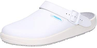 Abeba Clog 9200 - rubber Glattleder weiß, zertifiziert, 42