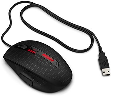 HP X9000 OMEN Souris - Mice (USB, Gaming, Pressed Buttons, Wheel, Laser, PC/Notebook)