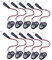 DollaTek 10Pcs 9V Battery Connector Cable Clip with 2.1 x 5.5 mm Male DC Power Plug T Type for Arduino
