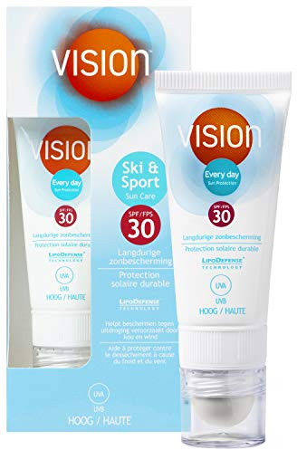 Vision Every Day Sun Protection SPF 30 Sport, écran solaire pour une protection solaire longue durée, très résistante à la transpiration et à l'eau, indice de protection 30, 20 ml