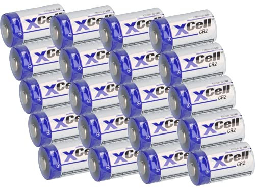 20x XCell Fotobatterie CR2 Lithium Batterie 3V 850mAh CR15H CR15H270 CR17355 DLCR2 CR15H270 AKKUman Set (20er)