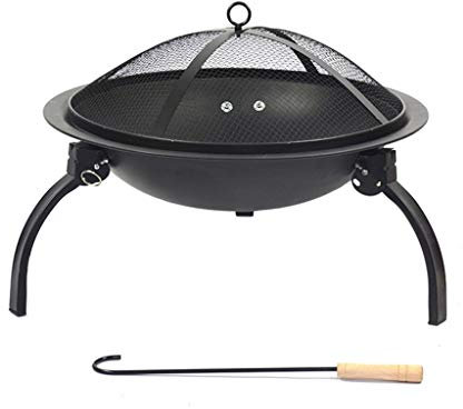 JJFIRE Feuerschale, feuerstelle, Falten Draussen Garten Terrasse Heizung Grill Camping - 55cm Durchmesser