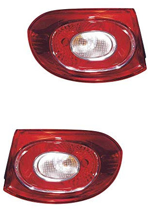 Rückleuchte Heckleuchte Set links & rechts rot WY21W P21W ohne Lampenträger für Model Tiguan 5N_
