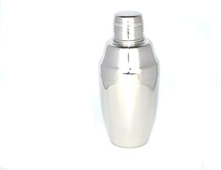 Shaker Cocktail Cobbler 3 pièces Yukiwa Argent 36 cl Fabriqué au Japon (2 Tailles et 3 couleurs Disponibles)