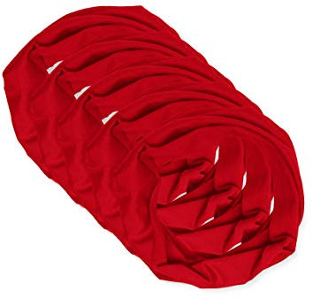 Trigema Unisex Loop Mund-Nasenbedeckung (wiederverwendbar) im 5er-Pack 634000 Mode-Schal, Kirsch, Größe 2 für Erwachsene (42cm hoch, 23cm breit)