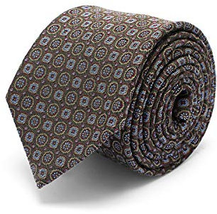 Brera67: elegante flaschengrün Krawatte aus Seide und Wolle 148 x 8 | Krawatten für Herren | Krawatte Jungen | Accessoires Männer für Jacke und Anzug