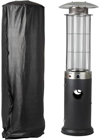 Full-Length Outdoor Vinyl Cover for Spiral Flame LPG Patio Heaters with 21 Round Reflectors | Full-length zippered vinyl cover helps protect outdoor patio heaters from rain, dust, and weather. Fits 21 reflectors