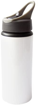 MR.R Sublimation Blanks Blanc Sport Bouteille En Aluminium Portable Gris Ordinateur Portable Couvercle 600ml pour Tasse Chaleur Impression Transfert De Presse
