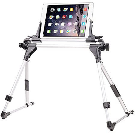 Support Tablette Lit, Support Réglable pour Téléphone/Tablette avec Bras en Acier, Compatible avec ipad iphone Series/Samsung Tab S9 S8 S7/Kindle Et Plus