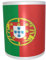 U24 Tasse à café motif drapeau du Portugal