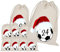 Adventskalender zum Befüllen, 24 Adventskalender Stoffbeutel, Bedruckt, Fussball, Ball, Weihnachten Geschenksäckchen, Adventskalender Säckchen, DIY Adventskalender Selber Befüllen, Weihnachtskalender