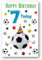 Second Ave Glückwunschkarte zum 7. Geburtstag, Fußball