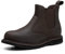 Epochsaga Composito/Punta d'acciaio Chelsea Stivali da lavoro di sicurezza Scarpe industriali costruzione Moda isolata (Marrone scuro, Adulto, Uomo, 44, Numero, Sistema Taglie Calzature EU, Media)