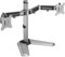 My Wall HL 56-2 L - Supporto doppio per monitor, 43,2 cm (17) - 81,3 cm (32), colore argento, regolabile in altezza, girevole