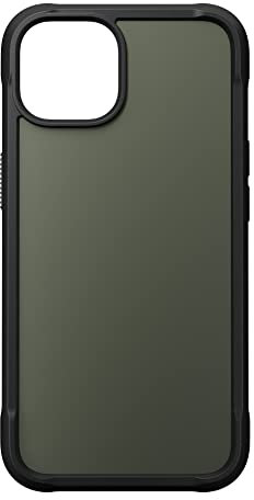 NOMAD Rugged Case für iPhone | Robuste Schutzhülle mit Rahmen aus Polycarbonat | Matte TPE-Rückseite | MagSafe-kompatibel | iPhone 14 | Ash Green