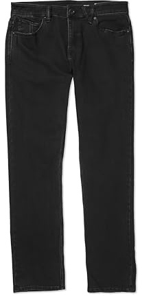 Volcom Herren Vorta Slim Fit Stretch Denim Jeans, Black Out-Neu, 32W / 32L