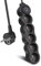 EXTRASTAR Bloc Multiprises 5 Prises avec Interrupteur, Rallonge 1,5 m 250 V avec sécurité Enfant, Noir
